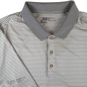Nike‎ Golf Standard Fit Dri-FIT Polo Shirt Mens XXL Koloa Rum Co Hawaii Striped